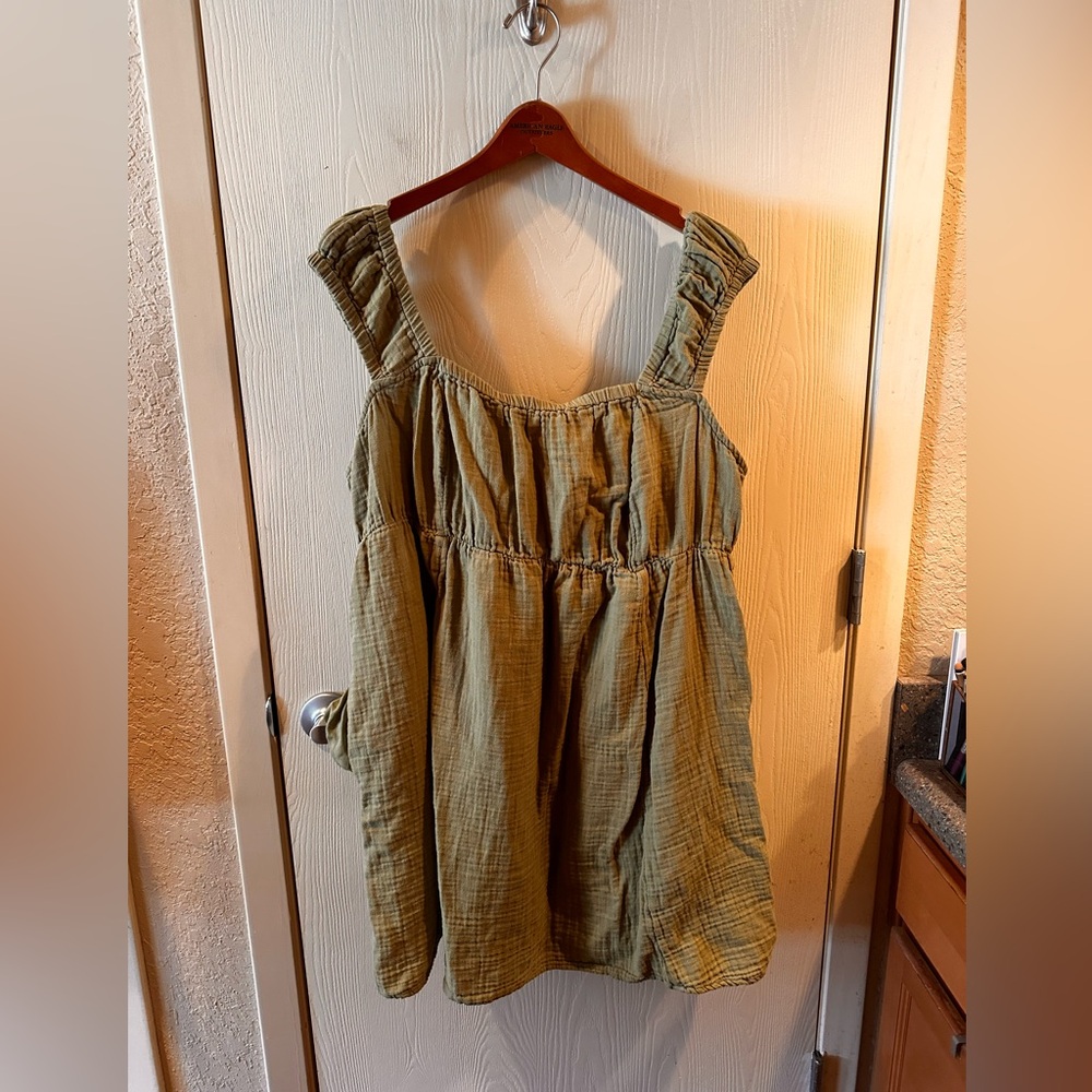 Olive summer dress